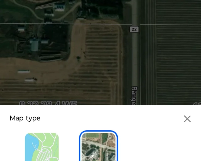 Township Canada mobile app showing legal land description search